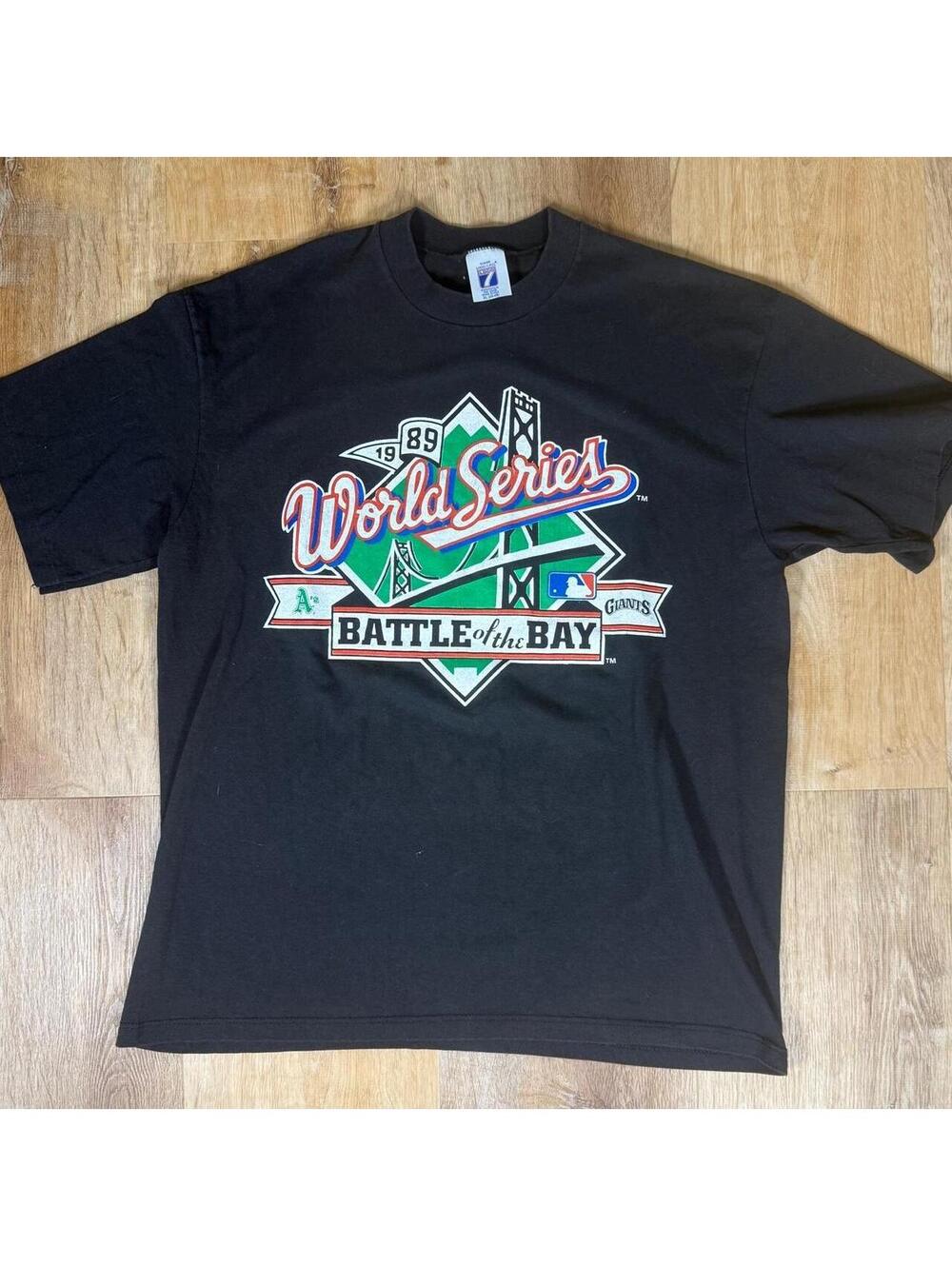 1989 Battle of the Bay World Series Black T-Shirt – Size XL